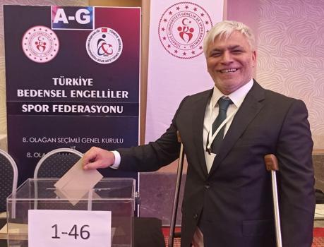 Bedensel Engelliler Spor Federasyonu’nda Alpaslan Erkoç yeniden başkan seçildi