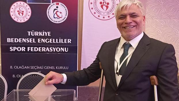 Bedensel Engelliler Spor Federasyonu’nda Alpaslan Erkoç yeniden başkan seçildi