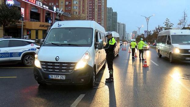 Ataşehir'de ara tatilin ardından okul servislerine denetim