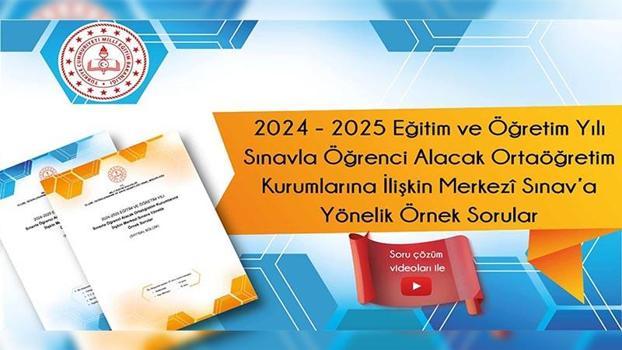 2025-LGS'ye yönelik örnek sorular yayımlandı