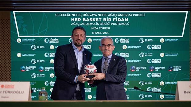 TBF ile Orman Genel Müdürlüğü, 'Her Basket Bir Fidan' projesine imza attı