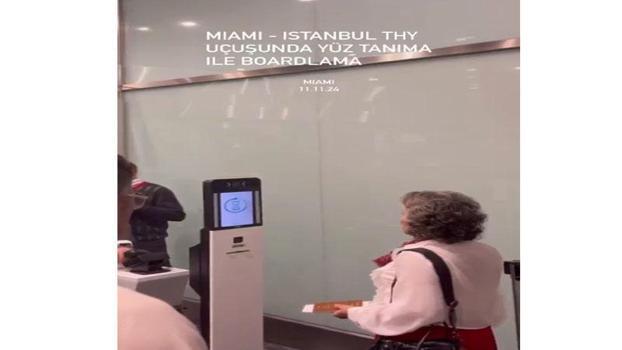 THY’den boarding işlemlerinde yüz tanıma sistemi