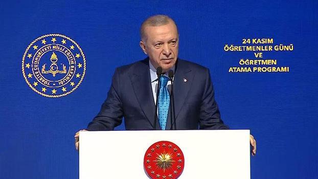 Cumhurbaşkanı Erdoğan: Biz eğitim öğretim meselesini siyaset üstü tutmaya özen gösteriyoruz