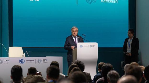 Guterres: Hem finansman hem de emisyon azaltma konusunda daha iddialı bir sonuç umuyordum