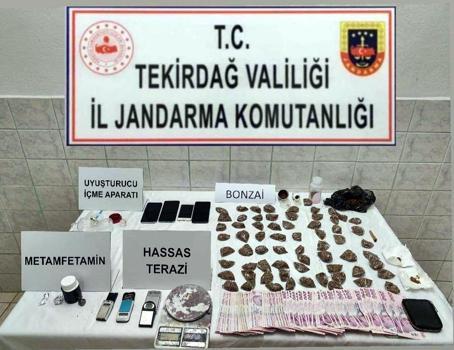 Tekirdağ'da uyuşturucu operasyonlarında 4 gözaltı