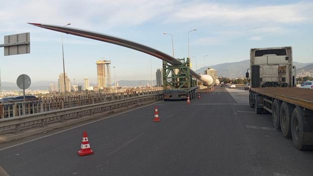 Türkiye’nin toplu ulaşımdaki ilk RES projesinde kullanılacak olan türbinlerin sevkiyatı başladı