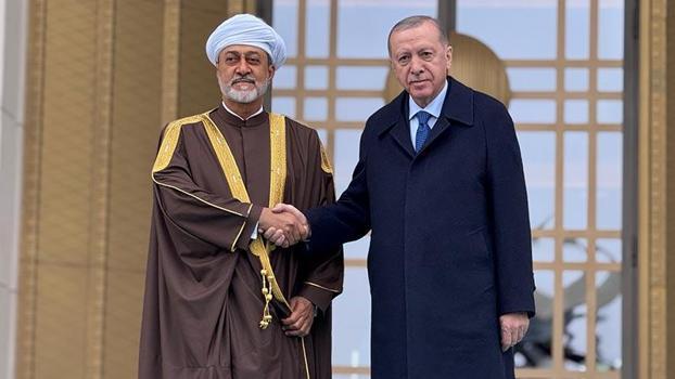 Cumhurbaşkanı Erdoğan, Umman Sultanı El Said'i resmi törenle karşıladı