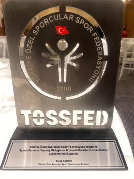 TÖSSFED gecesinde özel sporcular ödüllendirildi