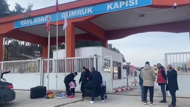 Yayladağı Hudut Kapısı'nda Suriyelilerin geçişleri sürüyor