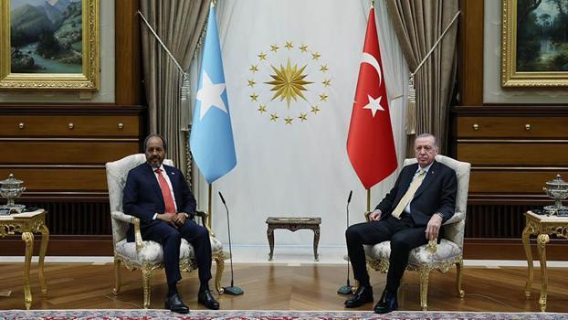 Cumhurbaşkanı Erdoğan, Somali Cumhurbaşkanı Mahmud ile görüştü