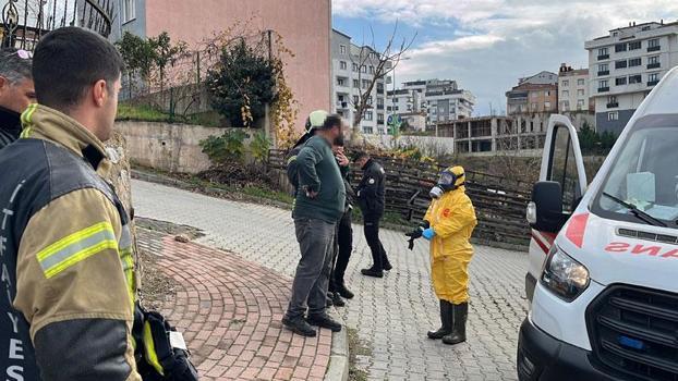 Yüzüne kimyasal madde temas eden tanker şoförü, hastaneye kaldırıldı