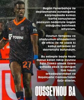 Ousseynou Ba: Edin Dzeko ve tüm takım arkadaşlarımdan özür dilerim