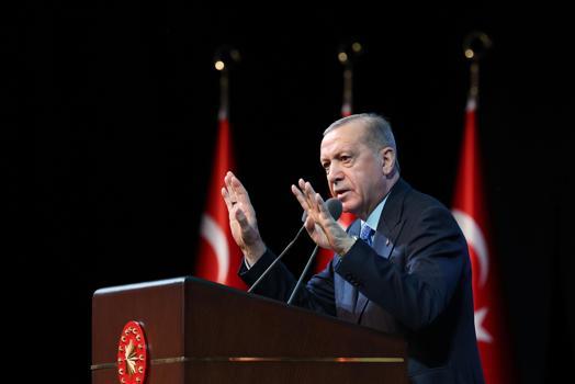 Erdoğan: Millet olarak ufkumuzu 782 bin kilometrekareyle sınırlandıramayız