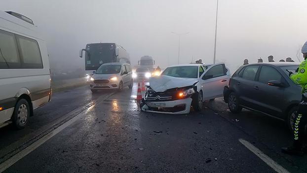 Silivri'de sis kazaya neden oldu