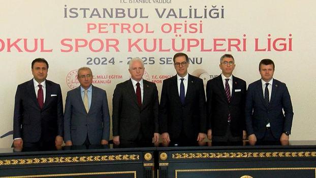 İstanbul Valiliği ile Petrol Ofisi Grubu arasında Okul Spor Kulüpleri Ligi Reklam ve Sponsorluk Protokolü imzalandı