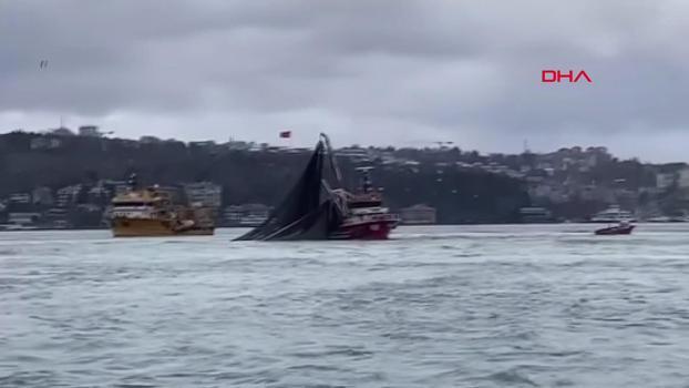 Beykoz'da balıkçı tekneleri sürüklendi