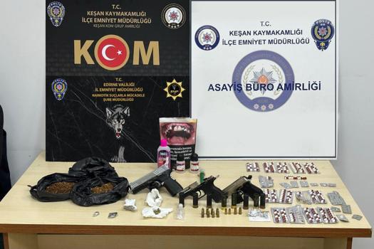 Edirne’de uyuşturucu operasyonu: 20 gözaltı