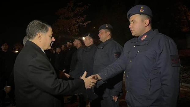 Vali Şahin'den yılbaşında görev yapan jandarma ve polis ekiplerine ziyaret