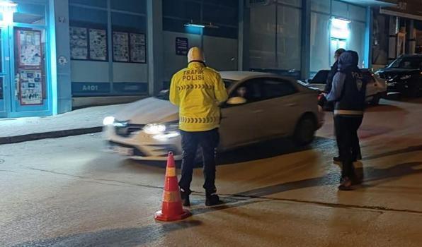 Şereflikoçhisar'da yılbaşı gecesi trafik denetimi