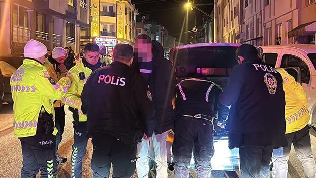 Polisten kaçan alkollü sürücü, 10 kilometrelik takiple yakalandı