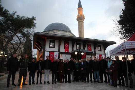 Edirne’de restorasyonu tamamlanan 5 asırlık cami ibadete açıldı