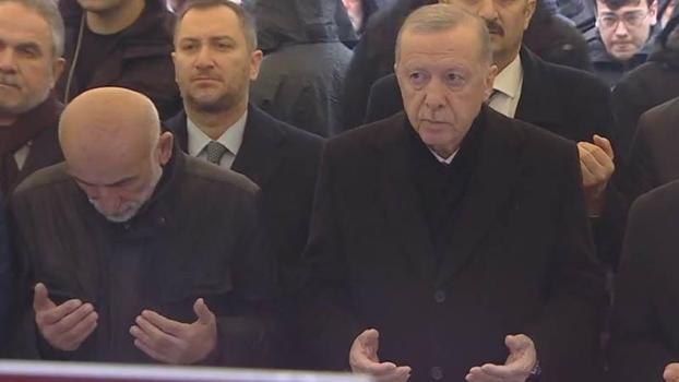 Cumhurbaşkanı Erdoğan, cenaze törenine katıldı