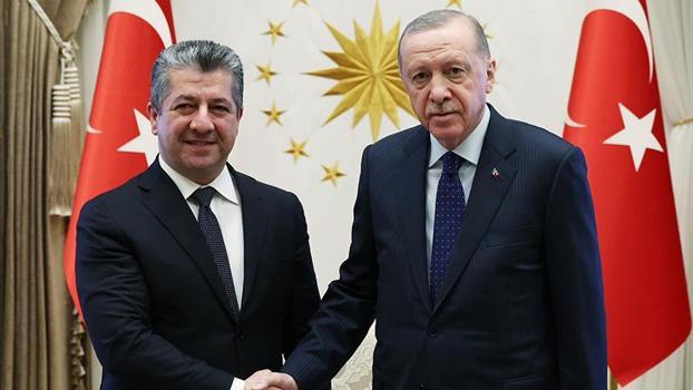 Cumhurbaşkanı Erdoğan, IKBY Başbakanı Barzani'yi kabul etti