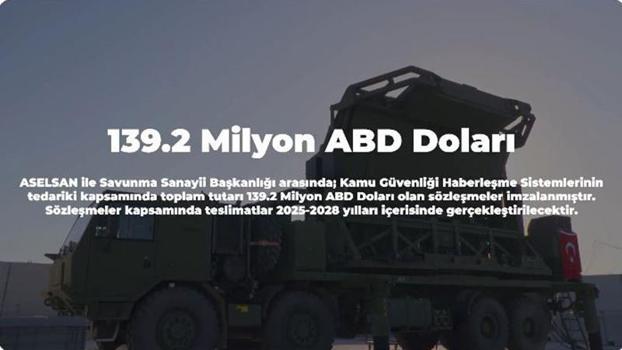 ASELSAN ile SSB arasında 139,2 milyon dolarlık sözleşme