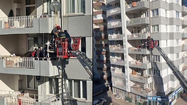 Güvenlik halatı sayesinde ölümden döndü