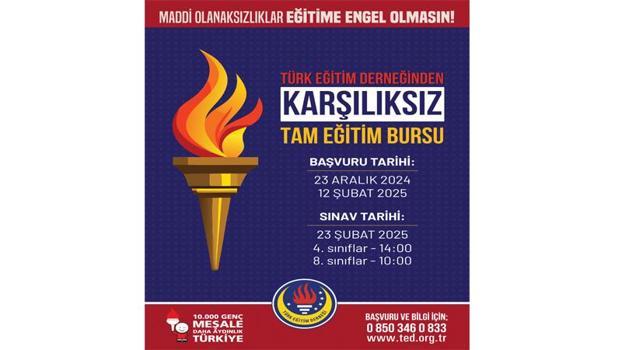 Türk Eğitim Derneği’nden Tam Eğitim Bursu