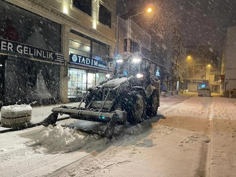 Trakya'nın yüksek kesimlerinde kar yağışı (3)