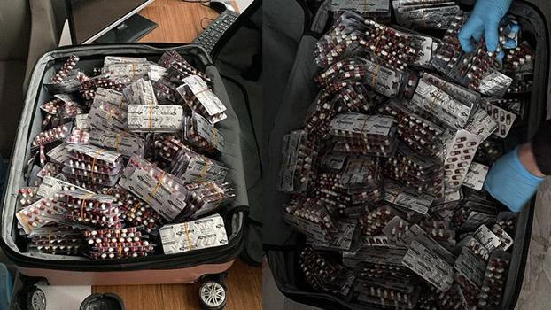 Çay ocağında 8 bin 456 sentetik hap ele geçirildi