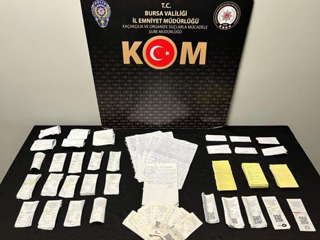 Bursa'da sahte akaryakıt fişi operasyonunda 9 tutuklama
