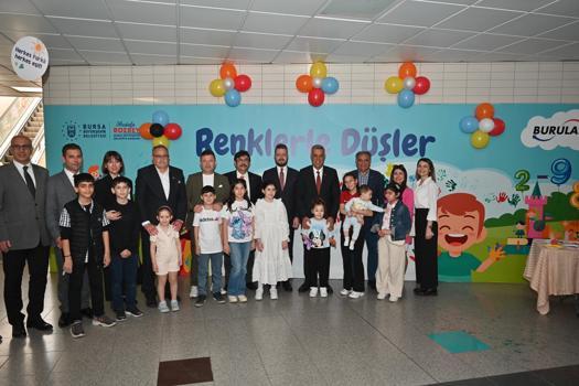 Bursa Büyükşehir Belediyesi 'Çocuk Dostu Metro İstasyonu'nun açılışını gerçekleştirdi
