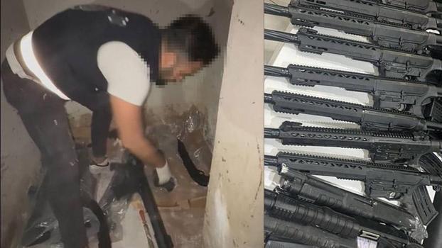 Büyükçekmece'de uygulamada polis tarafından durduruldu; evinden cephanelik çıktı