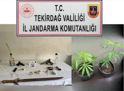 Tekirdağ'da 4 ilçede uyuşturucu operasyonu; 6 gözaltı