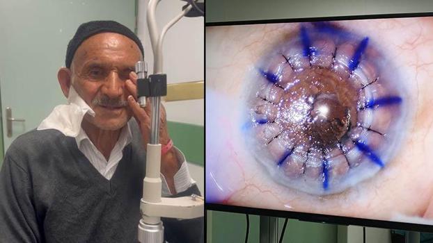 Kornea nakledilen 83 yaşındaki hasta: 10 yıldır bekliyordum