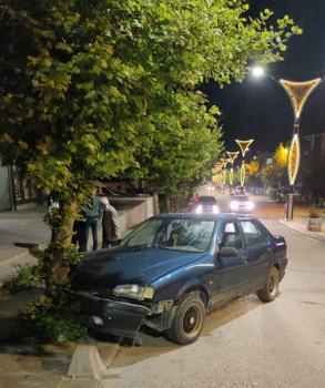 Edirne'de, ağaca çarpan otomobilin alkollü sürücüsü yaralandı