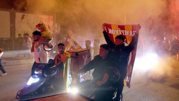 Trakya'da Galatasaray taraftarları şampiyonluğu kutladı / Ek fotoğraflar
