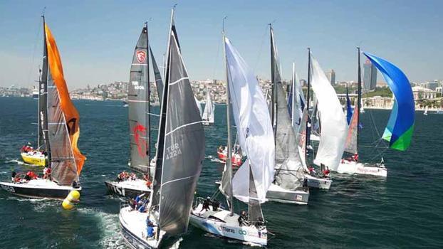 Cumhurbaşkanlığı 6. Uluslararası Yat Yarışları Kurtuluş Kupası İstanbul Etabı'nda renkli görüntüler