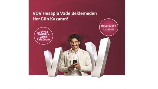 Alternatif Bank’tan yüzde 53 hoş geldin faizi VOV Hesapta