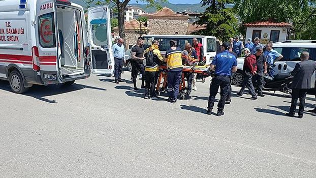Tokat’ta motosikletin çarptığı yaya ağır yaralandı
