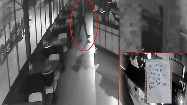 'Lütfen şikayetçi olmayın' notu bırakan hırsız yakalandı
