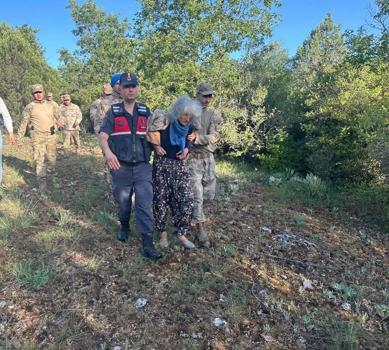 Zihinsel engelli kadın, ormanda İHA ile bulundu