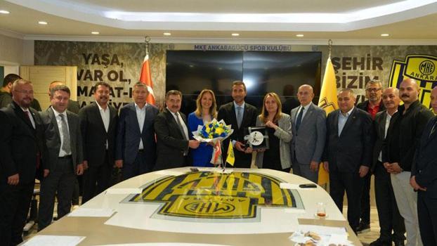 CHP heyetinden, MKE Ankaragücü'ne ziyaret
