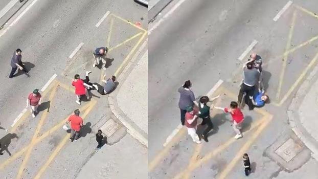 Kadıköy'de çocuğunun yanında eski eşi ve ailesini darbeden şüpheli yakalandı