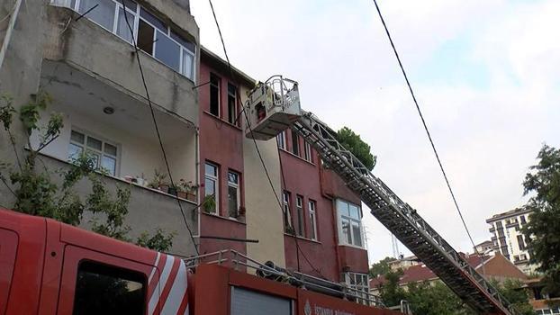 Avcılar'da dairede patlama sonrası çıkan yangın itfaiye tarafından söndürüldü