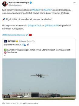 AKINCI'dan ÇAKIR füzesi ile hedefe tam isabet (2)