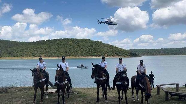 Polisten Sultangazi Kent Ormanı'nda yangın tatbikatı