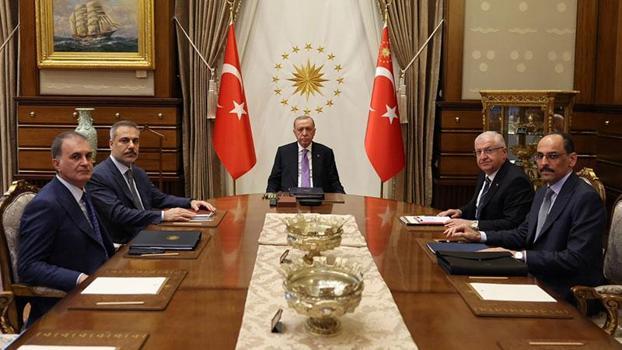 Cumhurbaşkanı Erdoğan başkanlığında 'güvenlik' toplantısı